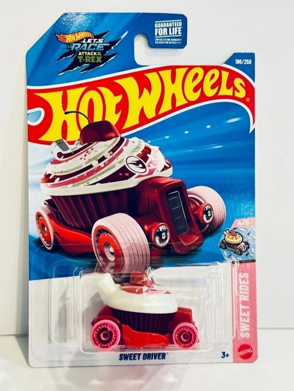 Hot Wheels TH Sweet Driver Sweet Rides Die-Cast Car Red & Pink NWT